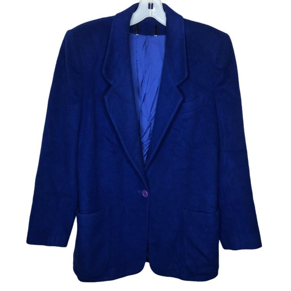 Vintage Designer Blazer Blue‎